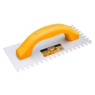 Ingco HPTT23108 Plastering Trowel with Teeth 230x100mm - KHM Megatools Corp. Ingco HPTT23108 Plastering Trowel with Teeth 230x100mm - KHM Megatools Corp.